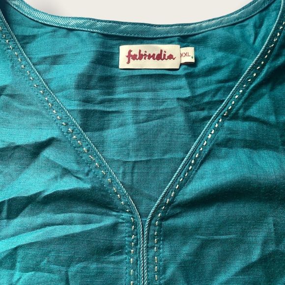 😍❤️❤️ Silk Viscose Blend Long Kurta Luxurious Tunik Amazing Color Suze X… - Picture 2 of 5